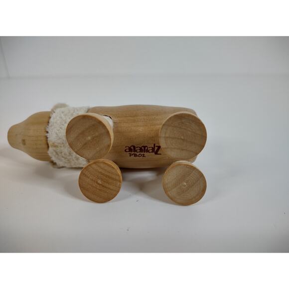 Anamalz Eco Natural Wooden Posable Animal Toys Lot Of 6 Elephant Crocodile - Picture 5 of 13